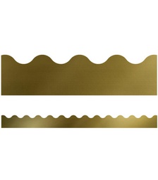 [CD108397] GOLD FOIL SPARKLE + SHINE SCALLOPED BORDER, 12pcs 2.25x35''(5.7cmx88.9cm), total (35'=10.6m)(