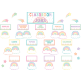 [TCR8416] Pastel Pop Classroom Jobs Mini BB Set 12''x5.1''(30.4cmx12.9cm)(68pcs)