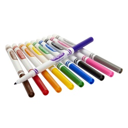 [BIN588210SET] CRAYOLA Markers - 10 Colors, Fine Tip S/10 markersB