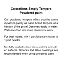 COLORATIONS POWDER TEMPERA 1LB-PURPLE