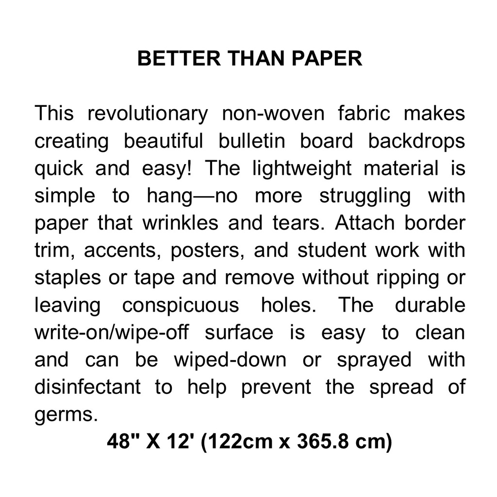 White Brick Better Than Paper Bulletin Board Roll
