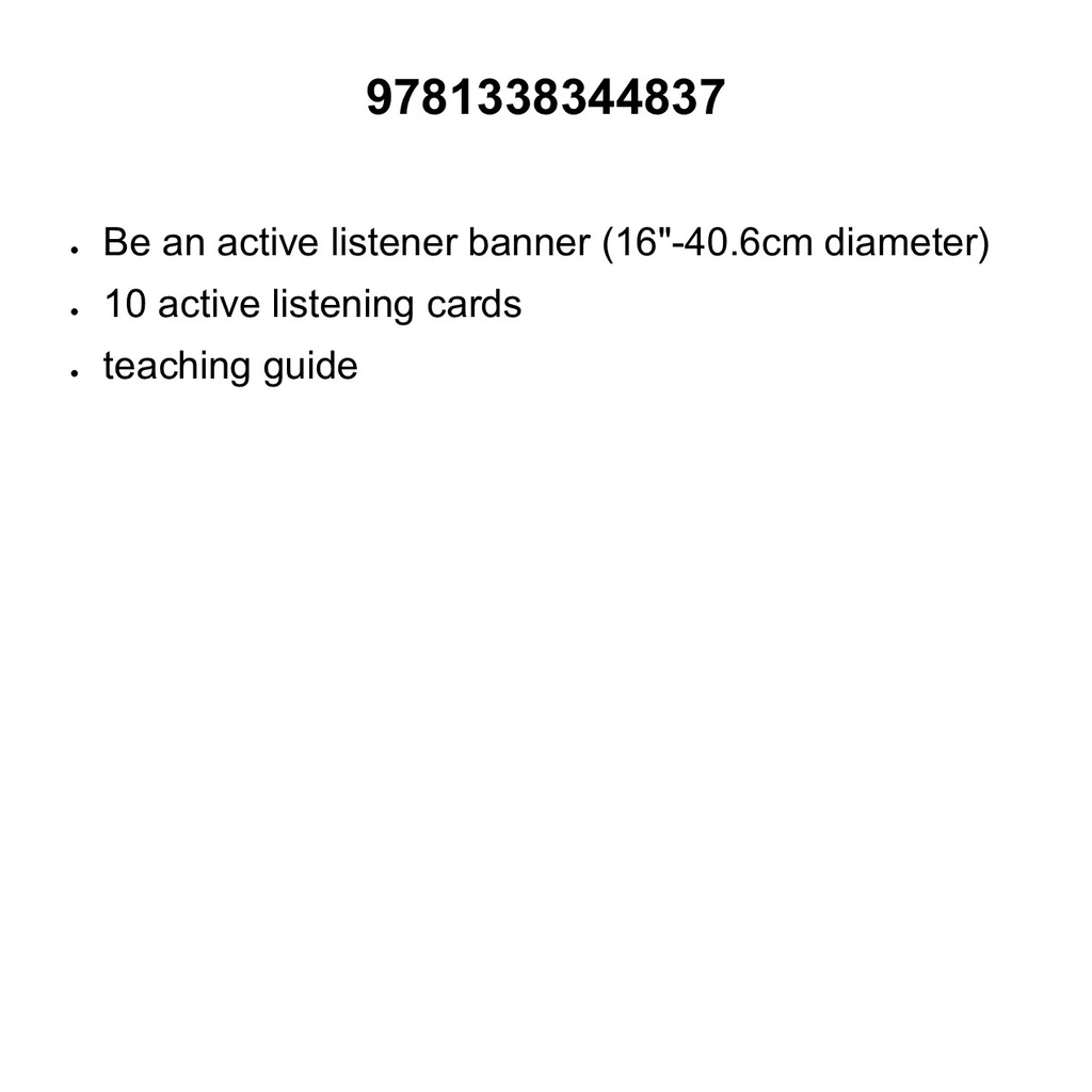 Active Listening Bulletin Board Set  (11pcs)