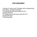 Colors &amp; Shapes Bulletin Board Set  10 Colored cards &amp; 10 Shapes  (20pcs)