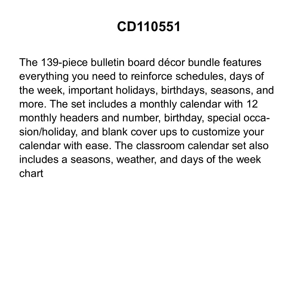 Happy Place Calendar BB Set  (139pcs)