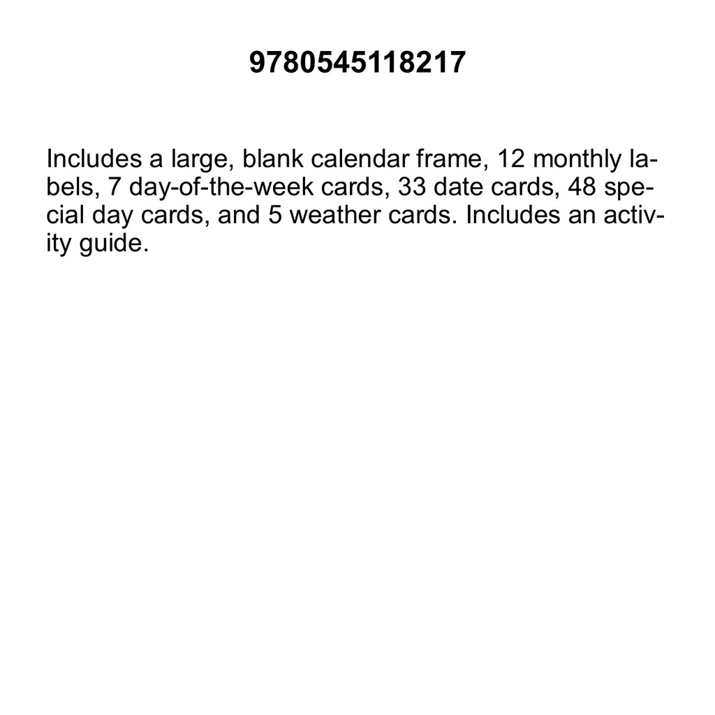 PHOTO CALENDAR BB SET(107pcs)