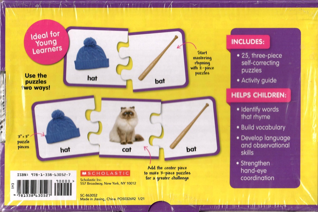 First Learning Puzzles: Rhyming (AGE 3+) (25pcs)