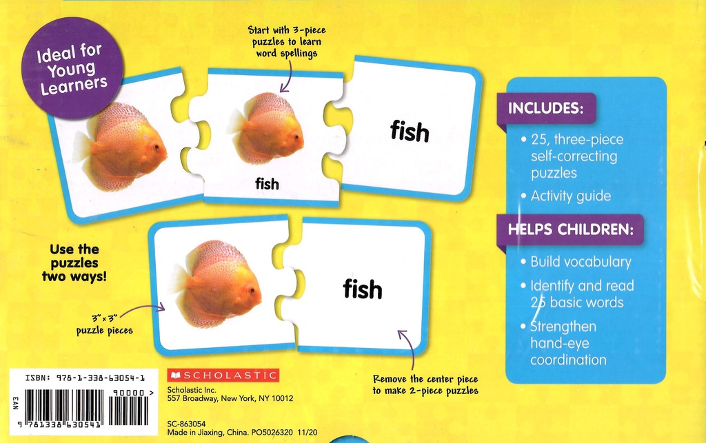 First Learning Puzzles: First Words (AGE 3+) (25pcs)