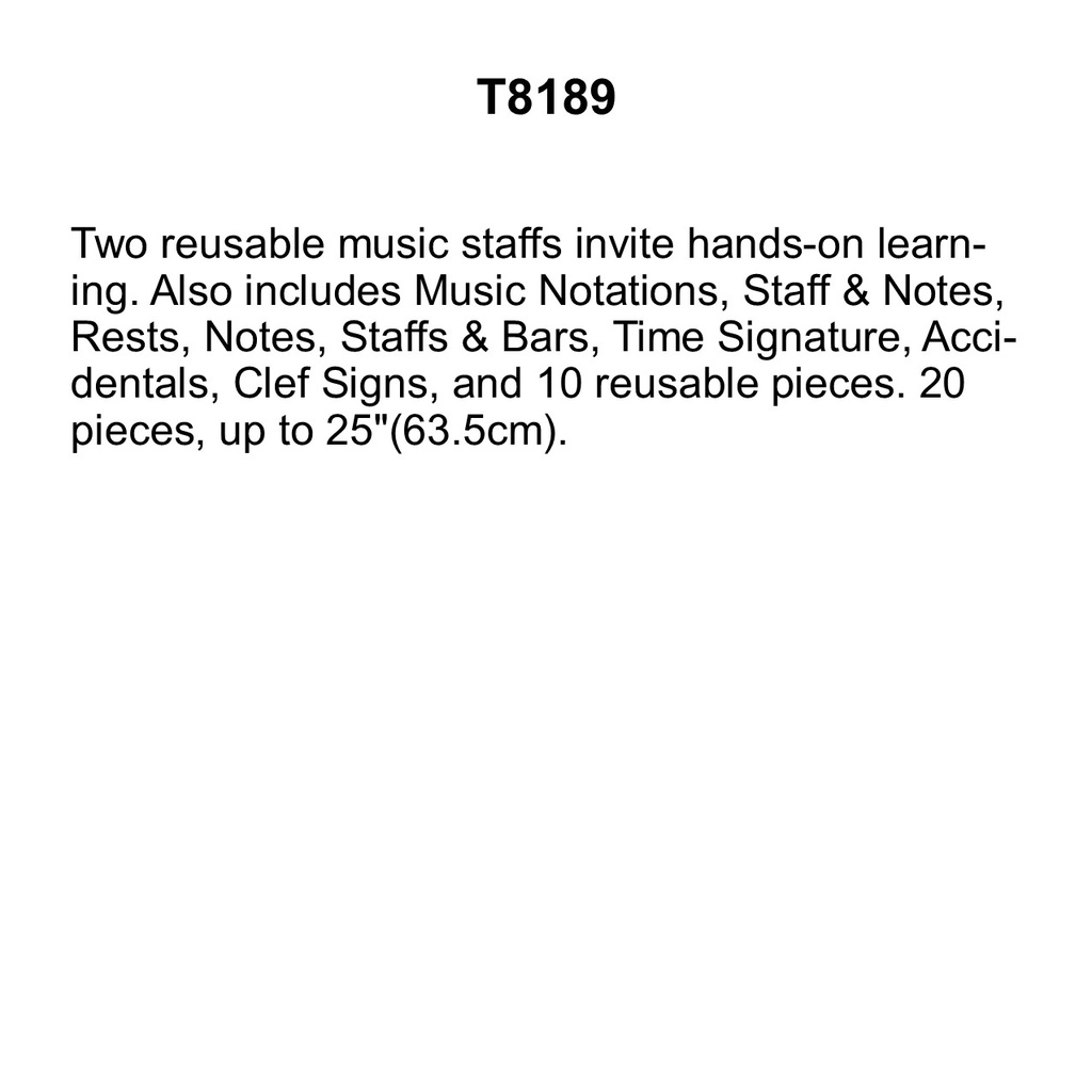 Music Symbols–Wipe-Off BB SET (20 pcs)