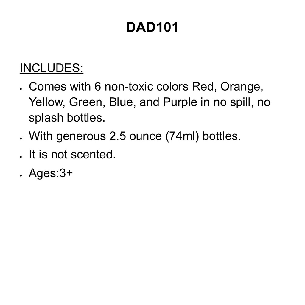 DO A DOT ART MARKERS RAINBOW 6 WASHABLE COLORS-(3+yrs)