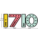 Oh Happy Day Jumbo Numbers Bulletin Board Set   (11pcs)