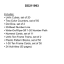 MATH SKILLS STUDENT KITS GR K (50 cards-17cmx9cm, 2 dice, 140pcs)