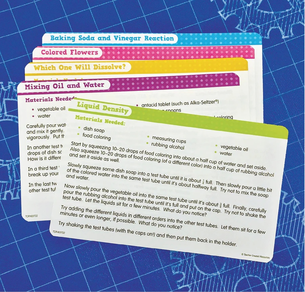 Up-Close Science: Test Tube &amp; Activity Card Set (5pcs)