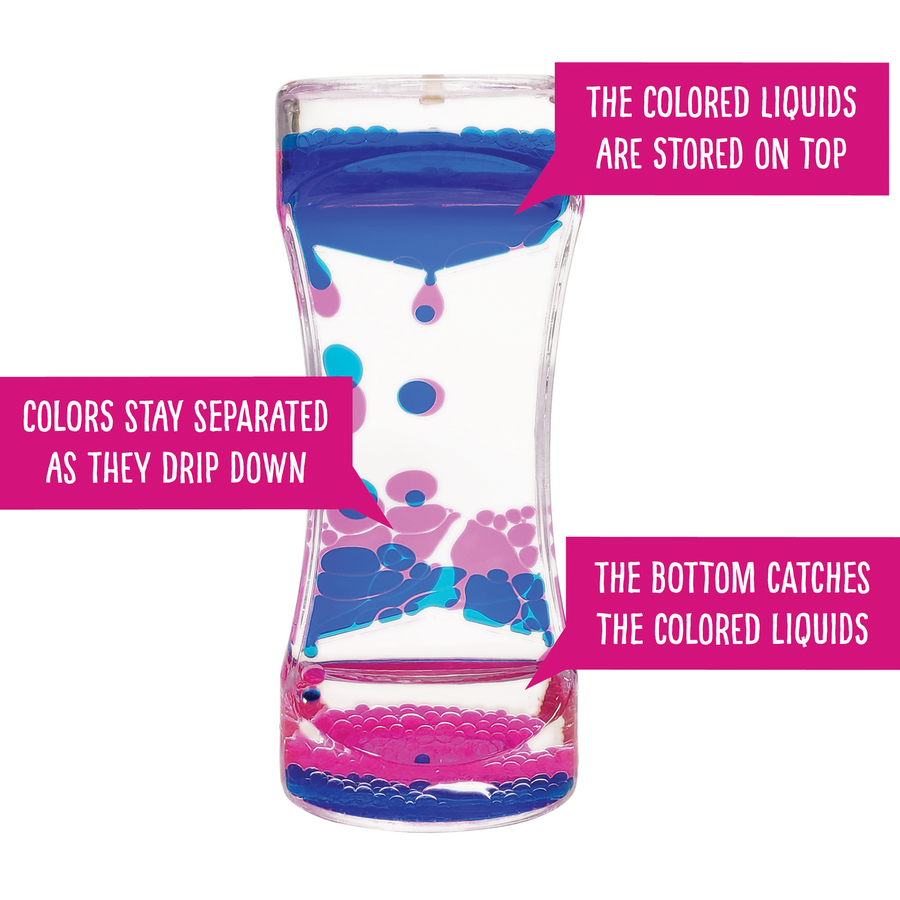 Pink &amp; Blue Liquid Motion Bubbler
