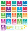 0-20 NUMBERS BULLETIN BOARD SET