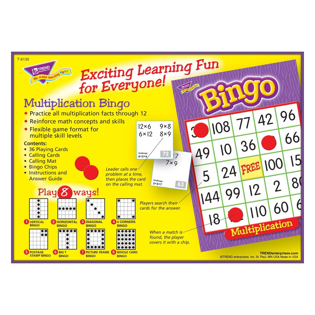 Multiplication Bingo