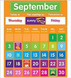 Color Your Classroom Calendar BB Set (108pcs)