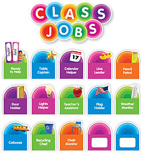 Color Your Classroom Class Jobs BB Set  (66pcs) (18''x32'')(45.7cmx81.8cm)