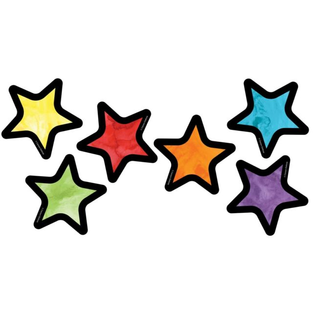 Celebrate Learning Mini Colorful Accents Star  asst. (3''=7.5cm) (32 pcs)