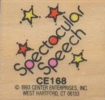 Spectacular Speech Stamps (4.4''x2.2'')(3+yrs)(11cmx5.5cm)