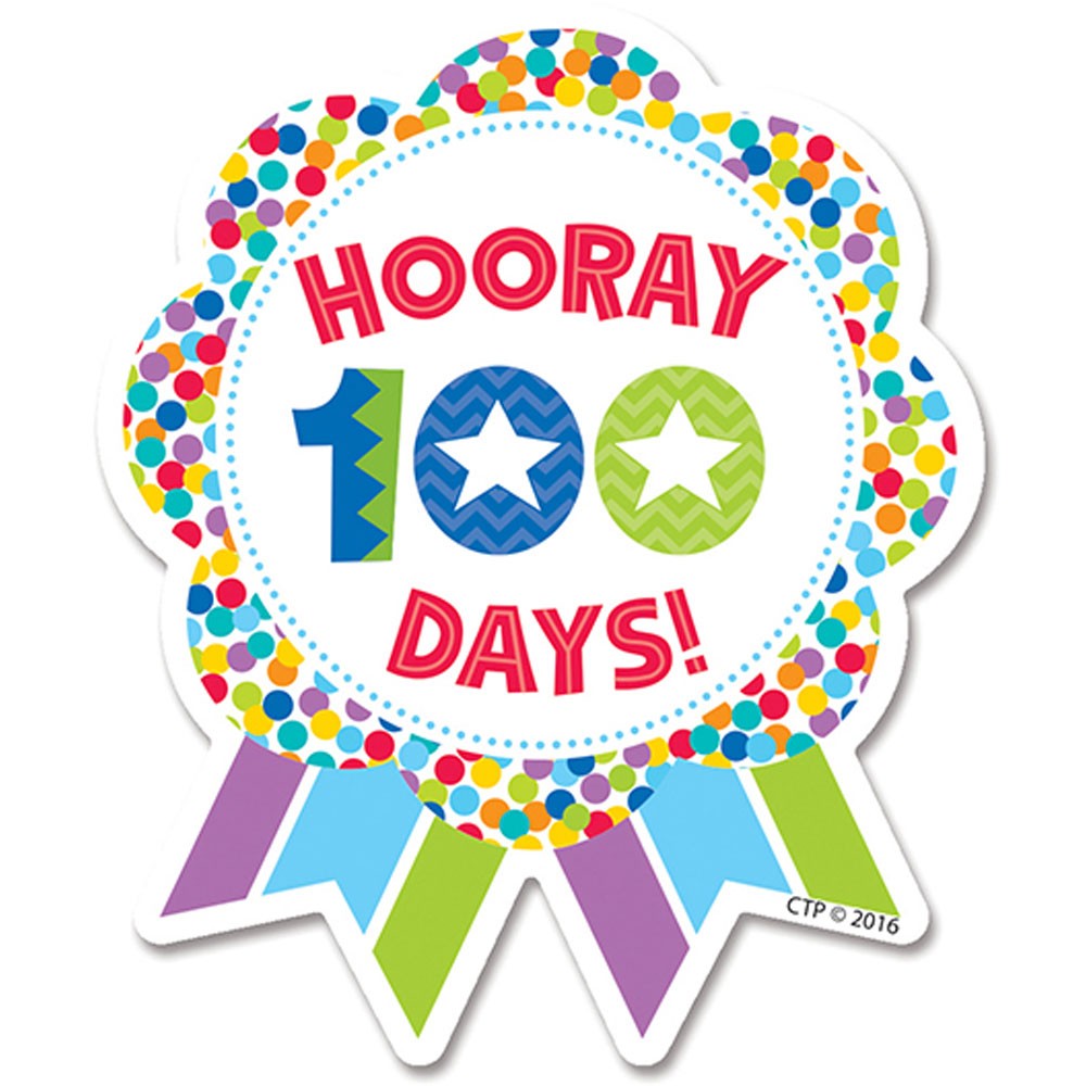 Hooray 100 Days! Ribbon Rewards (3''x3.5'')(7.6cmx8.8cm)(36pcs)