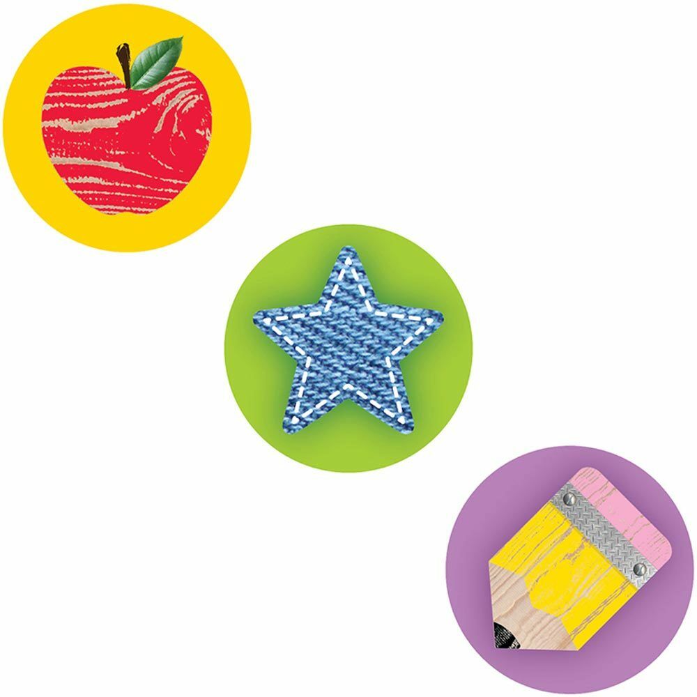 Upcycle Style Hot Spots Stickers (7.25''Lx4.5''Wx0.08''H)(18.4''x11.4''x0.2cm) inches(880 Stickers)