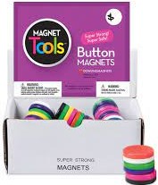 BUTTON MAGNET CIRCLE-SINGLE (7.6cmx7.6cm)(3cmx3cm) (each button is 2 colors)
