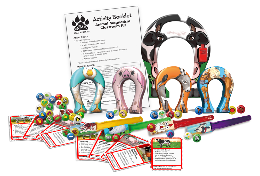 MAGNET FRIENDS BIG PACK FARM ANIMAL MAGNETISM (8''-20.3cm)(4+yrs) (58pcs)