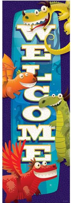 Dragon Welcome Banner (47.6''x3.5'')(121cmx9cm) (1pc)