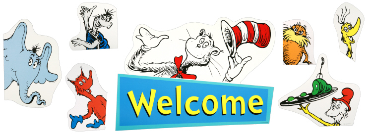 Dr Seuss Cat In The Hat Go Arounds Welcome!  (4 panels)