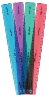 SAFE-T RULER, ULTRAFLEX, (12IN/30CM), 4C