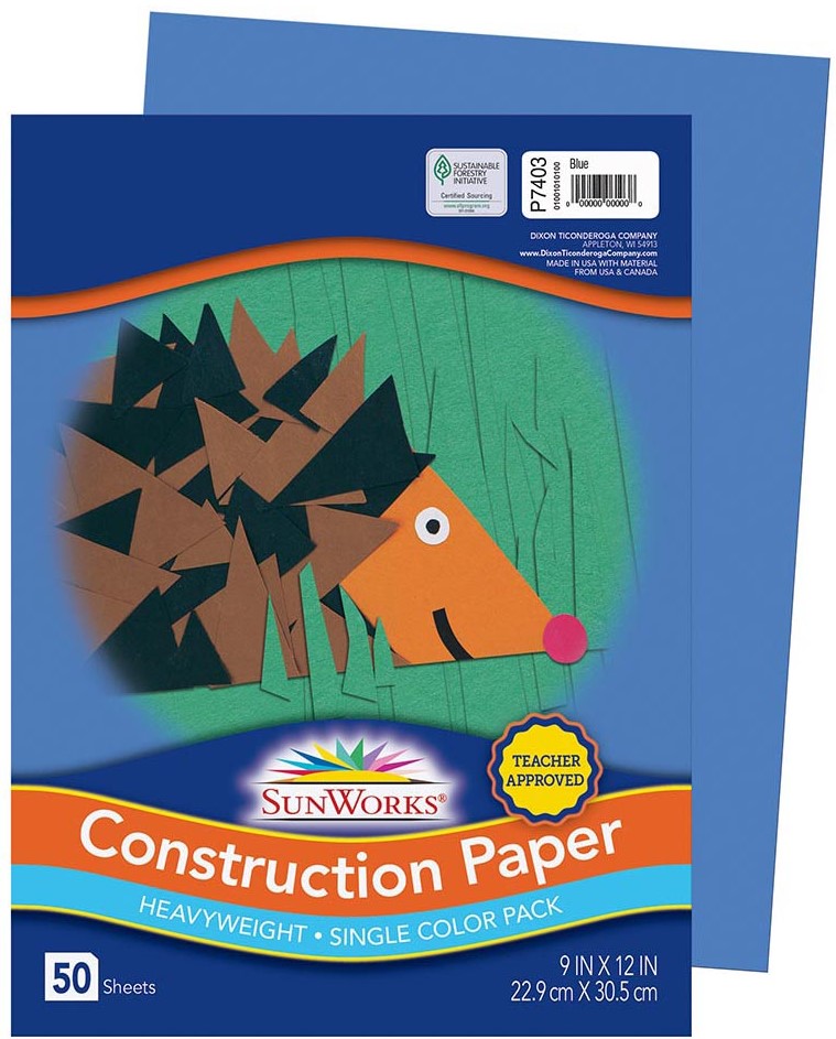 SUNWORKS GW 9"x12" (22.8cmx30.4cm) BLUE 50CT