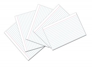INDEX CARD WHITE RULED (4&quot;x6&quot;) (10cmx15.2cm)    (100 cards)