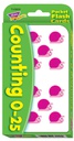 Counting 0-25 Pocket Flash Cards Two-sided(56cards)(3-6yrs)(3.1''x5.25'')(7.6cmx13.3cm)