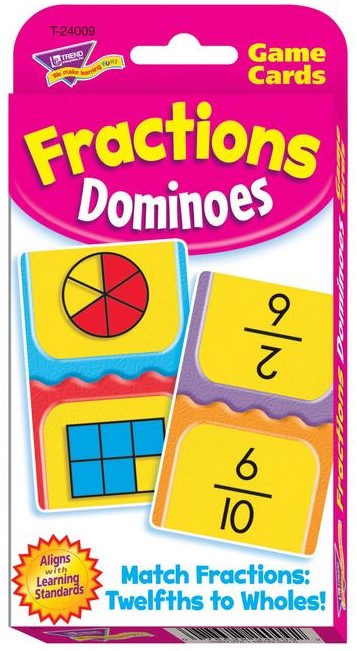 Fractions Dominoes (AGE 9+) (54 game cards, 2 activity cards)