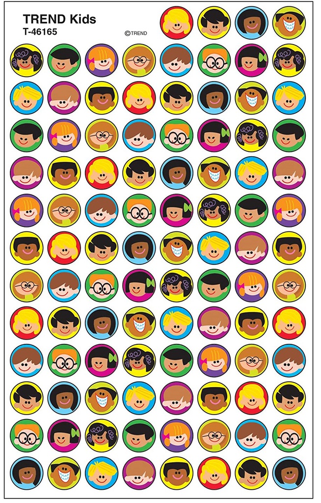 TREND Kids Super Spots Stickers (800 stickers)(8''x4.1''x0.07'')(20.3cmx10.4cmx0.1cm)
