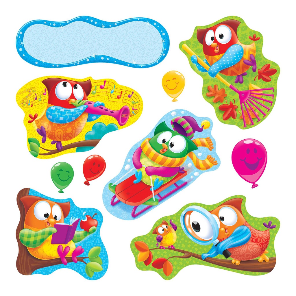 Owl-Stars! Characters B.B.SET  (11owls,5 balloons,1 blank sign)(17pcs)