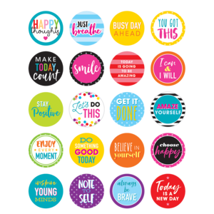 *Colorful Words to Inspire Planner Stickers (120 stickers) (1''-2.5cm)