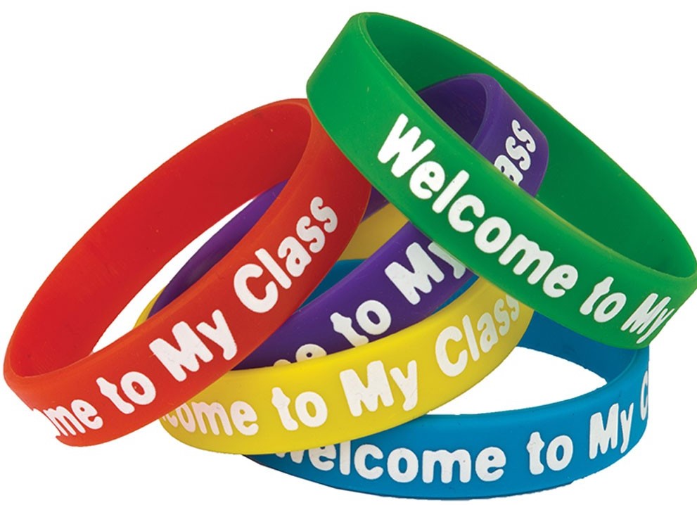 Welcome! to My Class Wristbands (10 pcs) (7.25''-18.4cm)