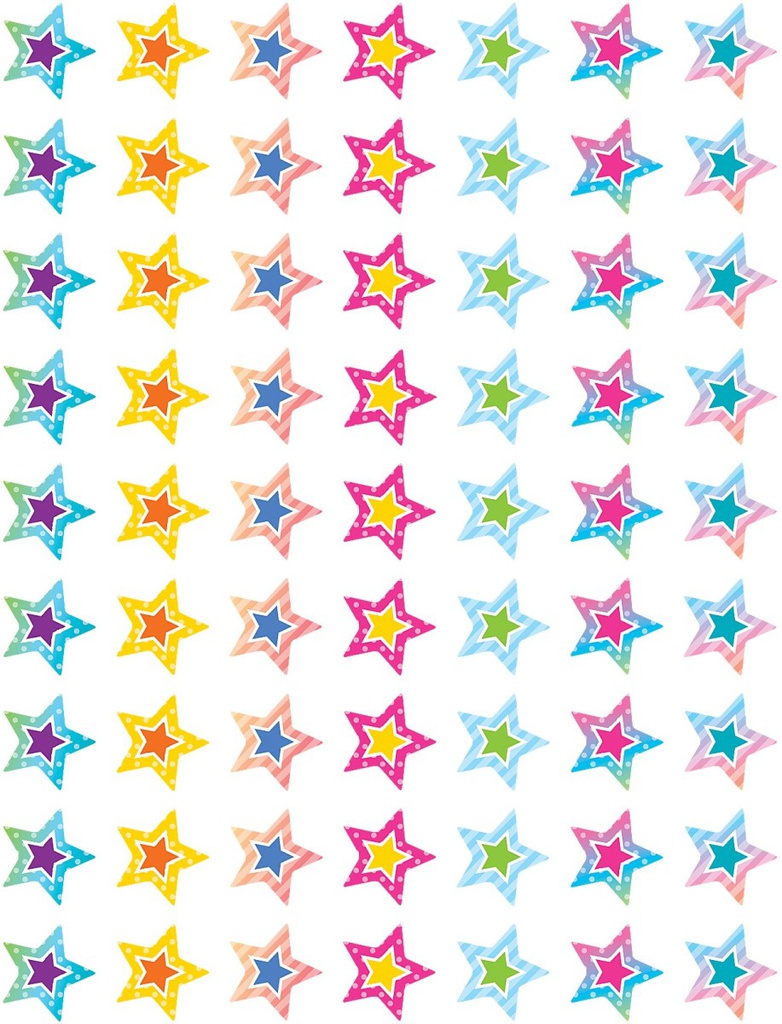 Colorful Vibes Stars Mini Stickers (378/pkg)