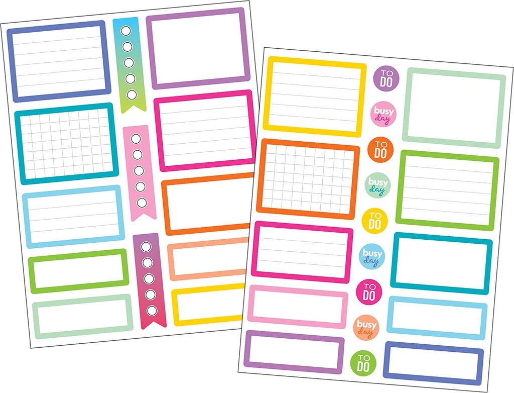 *Colorful Labels Planner Stickers (96 stickers) (4cmx3cm)