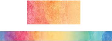 Watercolor Straight Border Trim, 12pcs 3''x35'(7.6cmx10.6m)