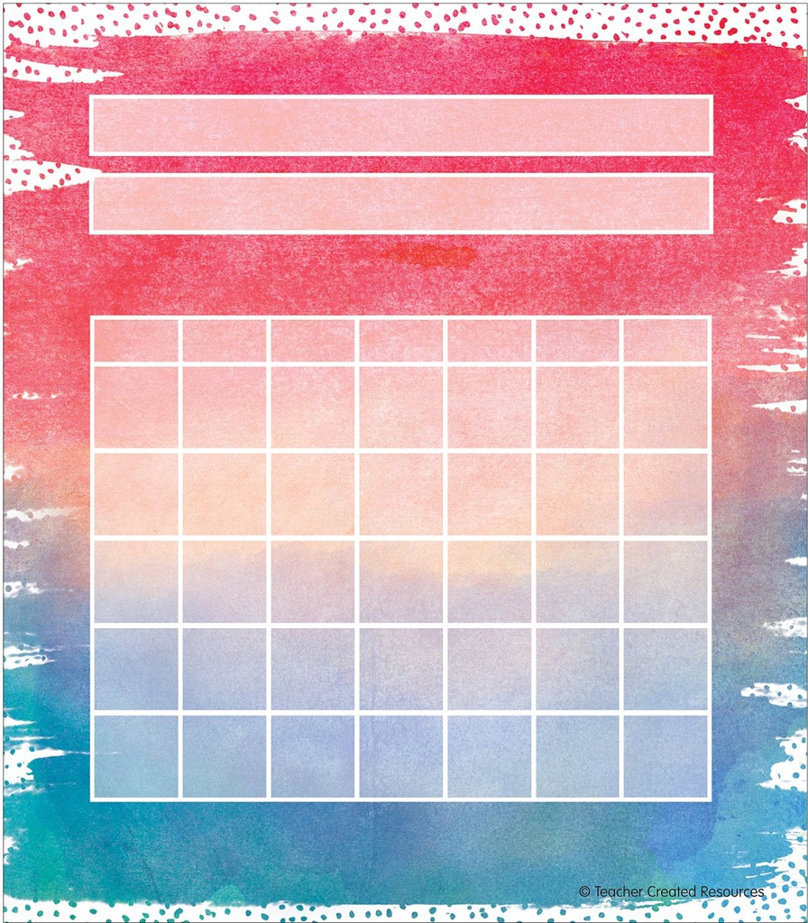 Watercolor Incentive Chart Pad 5.25''x6''(13.3cmx15.2cm)(36pcs)
