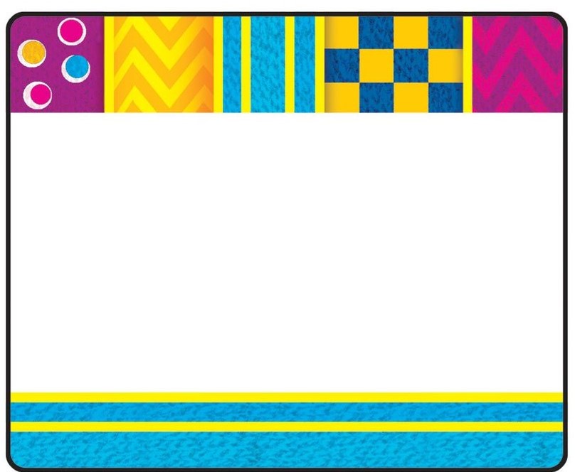 Snazzy Self-Adhesive Nametags (6.5cm )   (36 pcs)