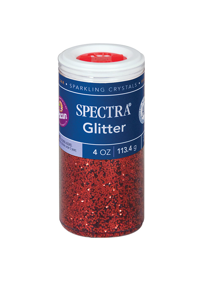 GLITTER 4 OZ (113.3g) RED