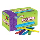CREATIVITY STREET JUMBO CRAFT STICKS 6&quot; X 3/4&quot; (15.2cm x 1.9cm) BRIGHT HUES ASSORTED (500 pcs)