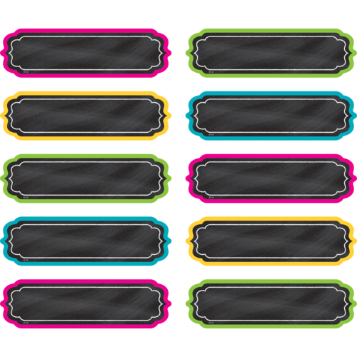Chalkboard Brights Labels (30 sheets/pack)(5.25''x1.5'')(13.3cmx3.8cm)