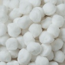 CREATIVITY STREET POM PONS 1&quot; (2.50cm) WHITE (100pcs)