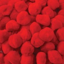 CREATIVITY STREET POM PONS 1&quot; (2.50cm) RED (100pcs)