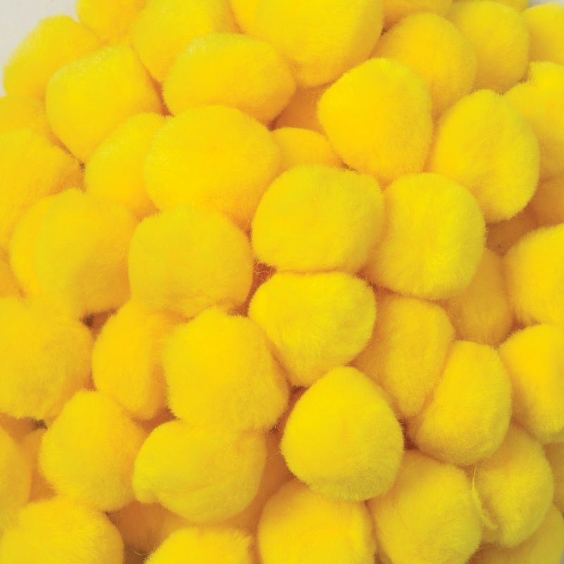 CREATIVITY STREET POM PONS 1&quot; (2.50cm) YELLOW (100pcs)