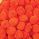 CREATIVITY STREET POM PONS 1&quot; (2.50cm) ORANGE (100pcs)